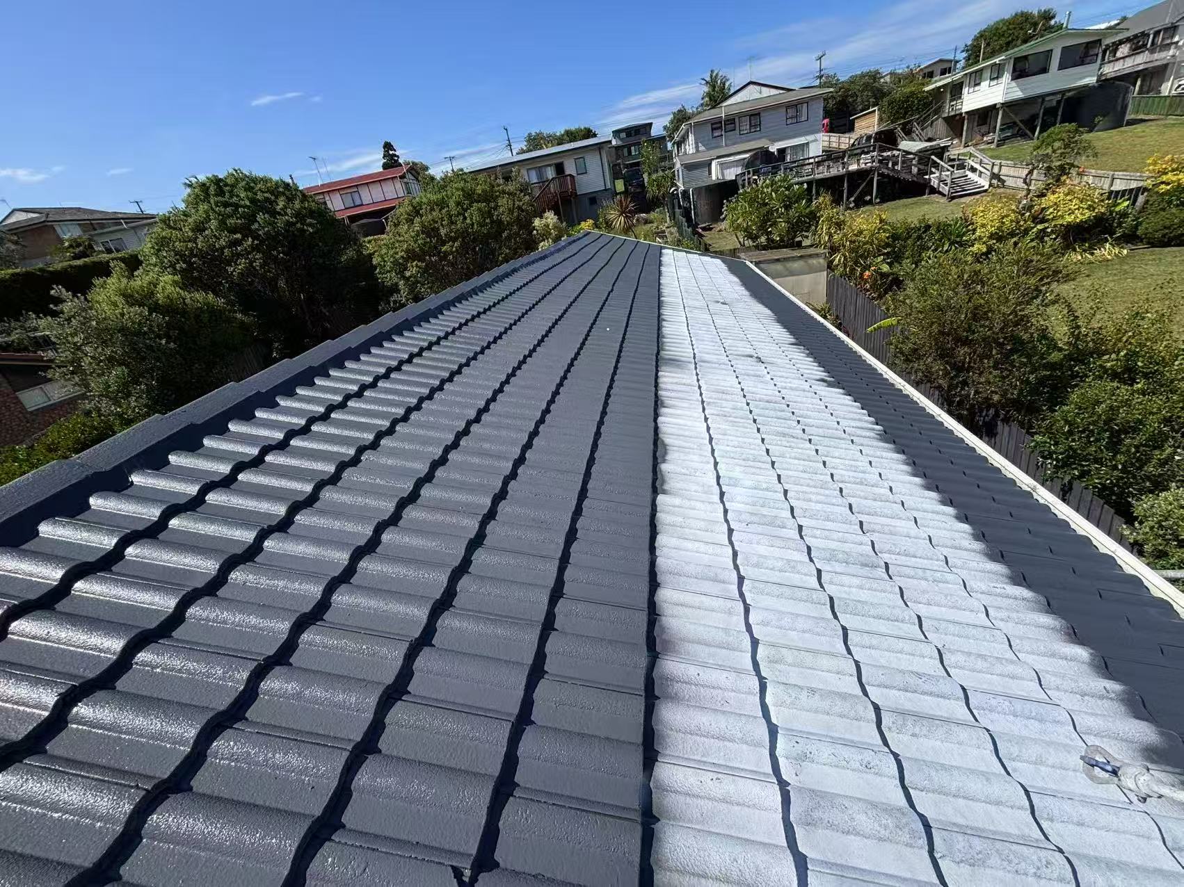 Before and After Roof Painting